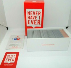 Never Have I Ever Party Card Game 4-12+ Players – New – Opened Box