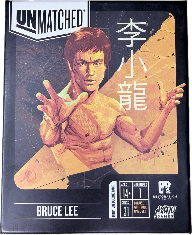 Unmatched Bruce Lee Expansion Board Game Complete, Rare Out of Print, Sleeved