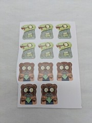 Root The Riverfolk Meeple Stickers Otters Lizards