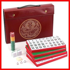 Chinese Mahjong Set X-Large 146 Numbered Melamine 1.5″ Large Size Tile with C…
