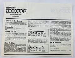 1986 Trouble Game by Milton Bradley Complete in Great Condition FREE SHIPPING