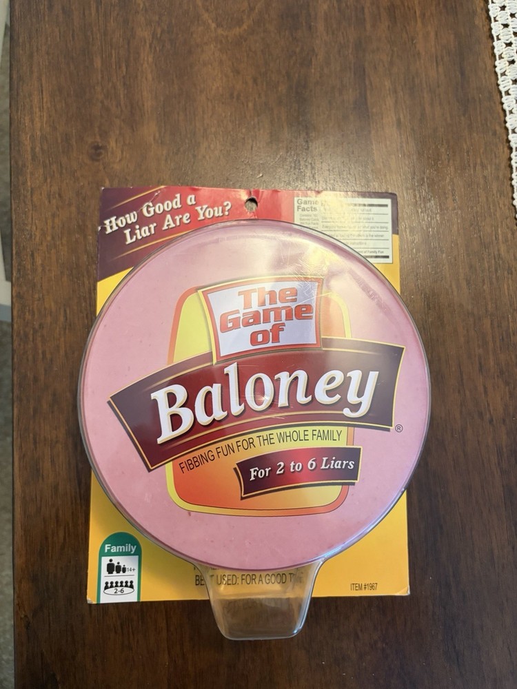 Brand New Sealed The Game of Baloney Family Fibbing Party Game TDC Games 1986