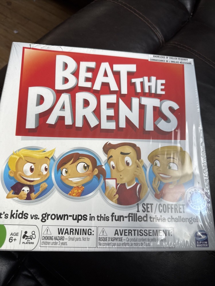 NEW “Beat The Parents” Board Game, New in Sealed Box, Ages 6+ Family Fun.