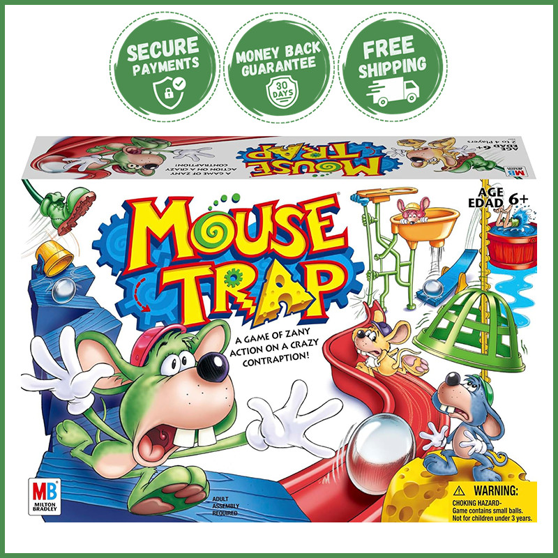 MOUSE TRAP BOARD GAME FOR KIDS 6 AND UP Fun Family Strategy Interactive Gameplay