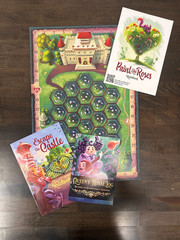 Paint the Roses Deluxe Edition Board Game + Cheshire Kitten + Caterpillar – EX!