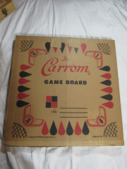 Vintage 1970 Carrom Game Board Model No. 108 Original Box Incomplete AS IS