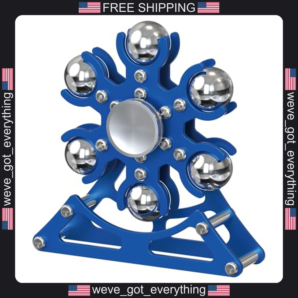 Metal Fidget Spinner and Ferris Wheel Desk Toy for Stress Relief