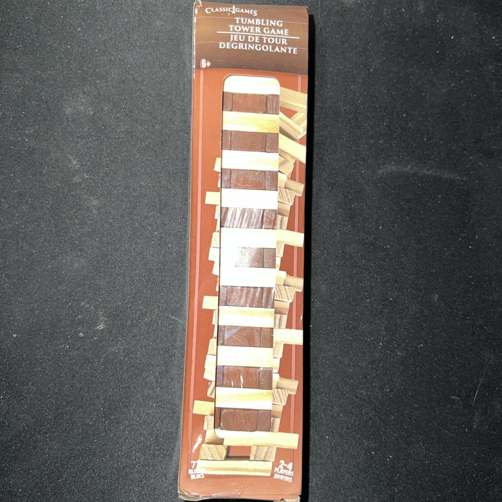 Tumbling Tower Game 72 pcs NEW Classic Games 2-4 Players Wood Pieces Greenbriar