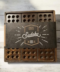 Wooded Sudoku Set Game Luckies 5.5” X 5.5” NEW