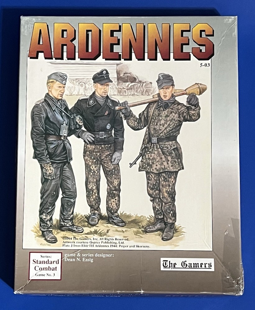 Ardennes The Gamers 1994..Punched. Complete. Solitaire or 2 VG. See Description.