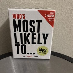 2021 DSS games Who’s most likely to… party card GAME for stupid friends