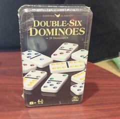 Spin Master Games Double-Six Dominoes Color Dot Tile Game, 1-4 Players, Ages 8+