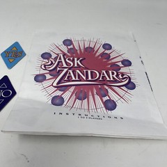 Vintage 1992 Ask Zandar Board Game Replacement Instructions, Yes/No Tokens Only