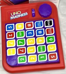 1995 Uno Madness Tile Game Mattel Pop Up Timer In Box Complete Clean Game
