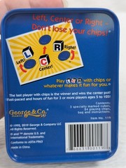 LCR – Left Center Right – Original Dice Game – Blue Tin