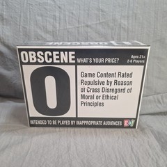 Obscene What’s Your Price? Card Game Night by Go! Ages 21+ 2-6 Players Adult New