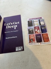 Lets Get Deep Questions For Couples Game, Card Game