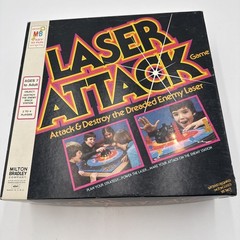 Vintage 1978 Milton Bradley Laser Attack Board Game TESTED Complete No Manual