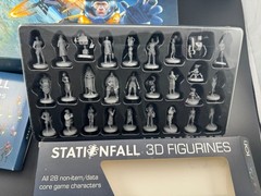 Ion Stationfall Board Game Collection with Standees Miniatures Mat BGG Promo