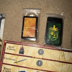 George R. Martin Game of Thrones and Expansion Clash of Kings board game