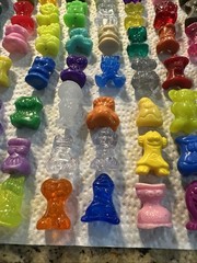 Vintage Gogo’s Crazy Bones Huge Mixed Lot Figures Gogo Toys Go Go Rare Glitter