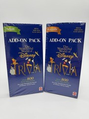 The Wonderful World of Disney Trivia Game “Family/Adult” Add-On Packs New Sealed