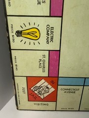 VINTAGE MONOPOLY BOARD 1935 – 1933 CHAS. B. DARROW- BOARD ONLY