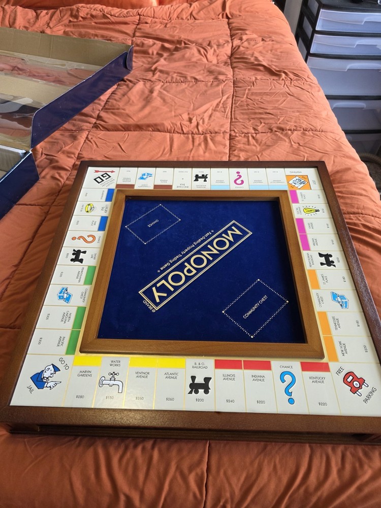 MONOPOLY Luxury Edition Board Game Set Complete Finance Theme for 6 Players