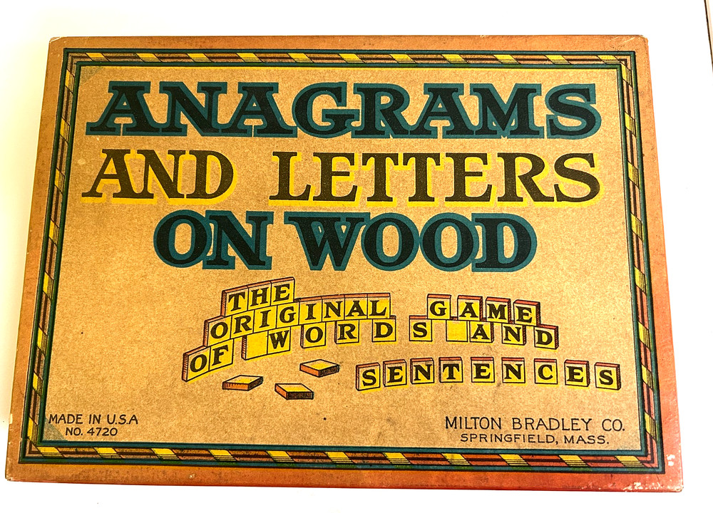 Milton Bradley Anagrams And Letters On Wood No. 4720 1930-1940