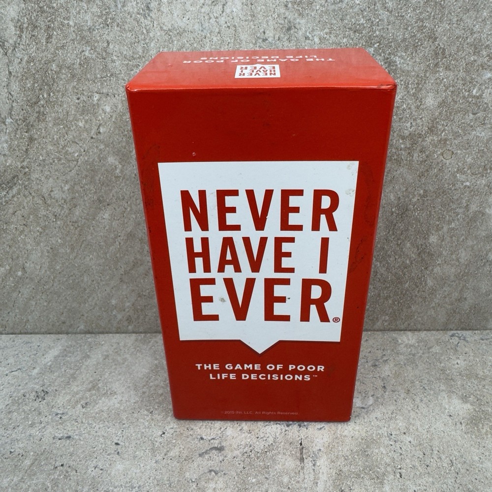 Never Have I Ever The Game of Poor Life Decisions – Drinking Game 17+ FREE SHIP