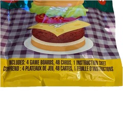 2 BURGER PILE UP Card Games Number Stacking Learning Family Night Fun Sealed