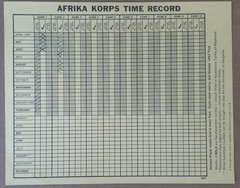 Afrika Korps 1st Ed. 1964 Avalon Hill MPN 600, Complete, Punched, Ready, Fair