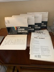VINTAGE “THE GAME DRAWER” SETS 1,half 2,3,4,7,8-READING COMPRESSION SKILLS GAMES
