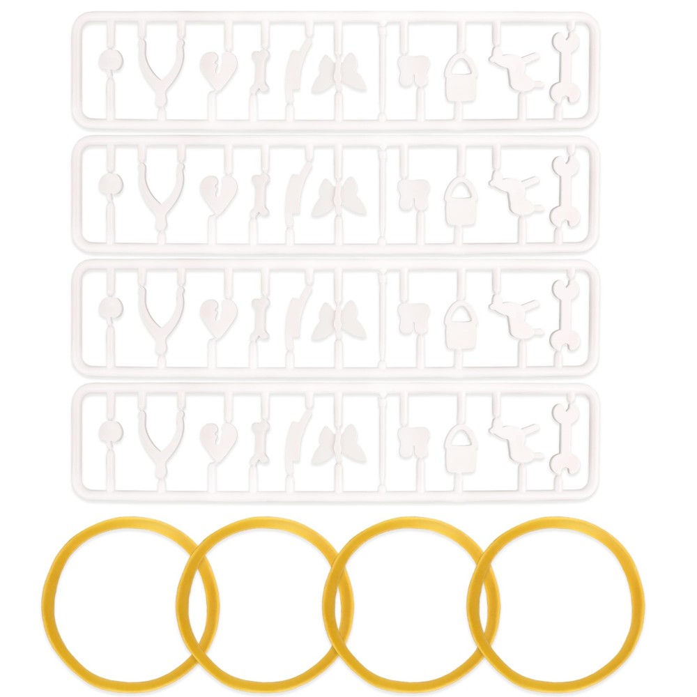 4 Sets Operation Game Replacement 1 inches x 1 x 0.1 inches, Yellow