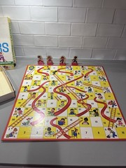 Milton Bradley Chutes and Ladders Board Game 1970 2+ Players Ages 4-10 4555