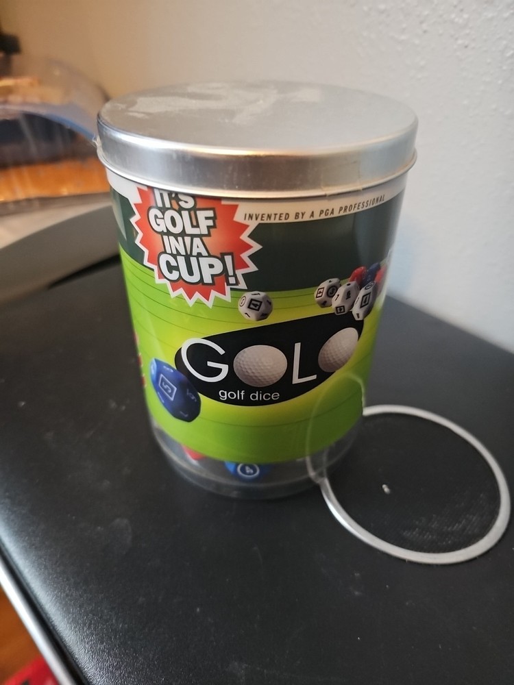 Golo Golf Dice Game 1 Or More Players Age 8 & Up 2001 Golf In A Cup