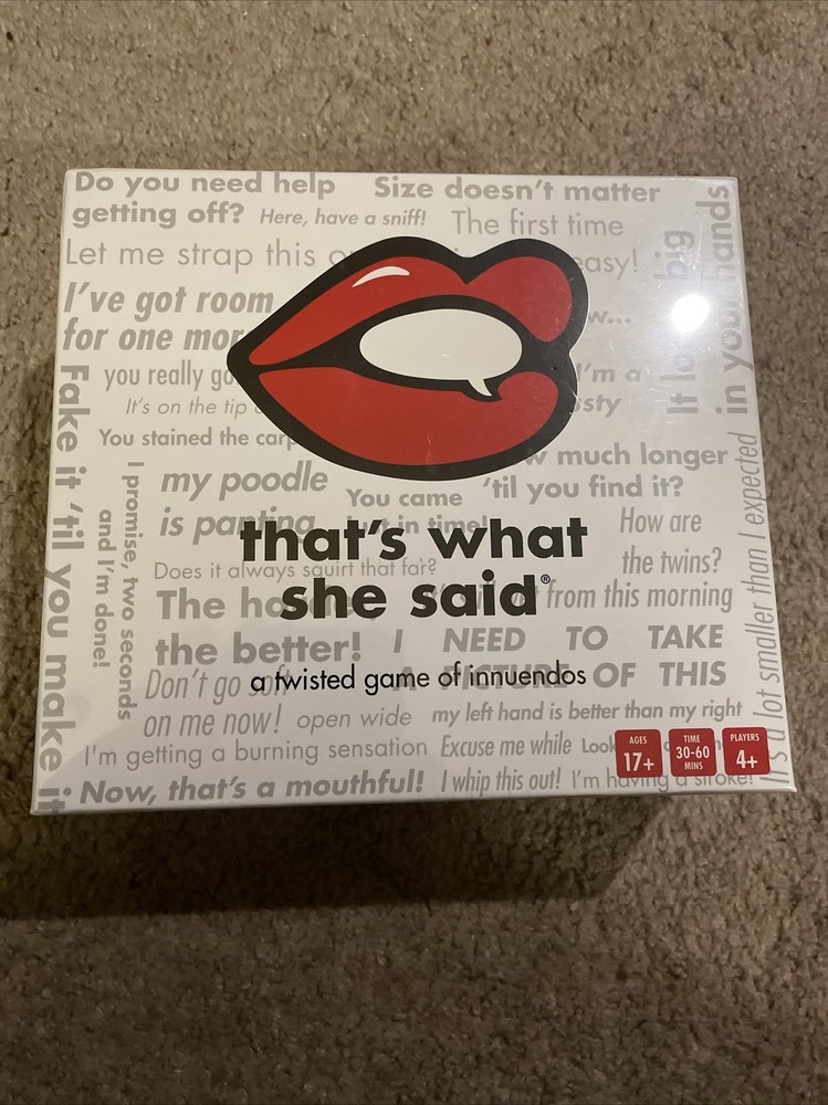 That’s What She Said An Outrageous Party In A Box Game New Sealed