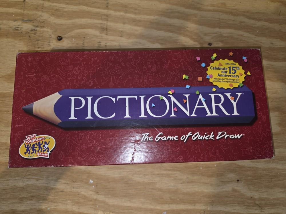 2000 Pictionary 15th Anniversary Edition Complete in Great Condition FREE SHIP