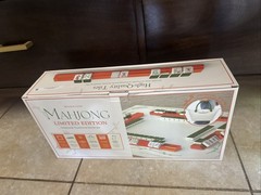 New Maison Lude Mahjong Limited Edition 160 Tile Set Premium Mat, Leather Bag