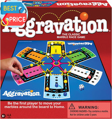 Aggravation with Retro Artwork by Games USA, the Classic Marble Race Game, Grea