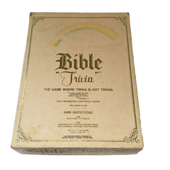 Vintage Bible Trivia Board Game Adults Children 1984 Cadaco Christian