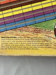 Vintage 1961 Kentucky Derby Racing Game #4636