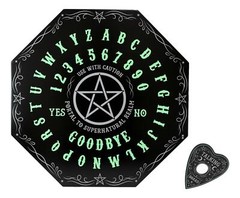 Glow in The Dark Octagonal Pentagram Star Ouija Spirit Board Game W/ Planchette