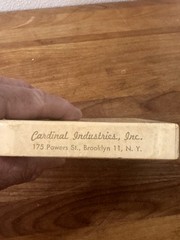 1940s Catalina Dominoes by Cardinal GREEN No. 500 With Original Box. Very Nice