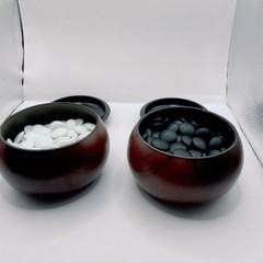 Japanese Go Game Set Goban Goke Hamaguri Nachiguro Stones 349pc Folding Board