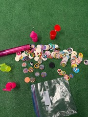 Huge Vintage Pogs Milk Caps Lot – Mixed Years & Styles – 5 Containers Full