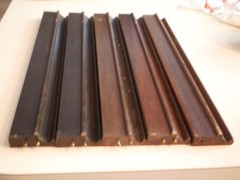 5 VINTAGE MAH JONG MAJONG MAHJONG BROWN WOODEN RACKS