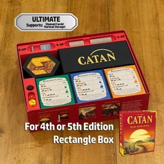 Catan Organizer (4th, 5th Edition) Base Game + 5-6 Player Expansion, 3D Printed