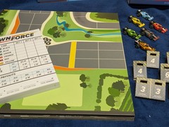 Downforce Racing Board Game with Danger & Wild Ride Expansions COMPLETE