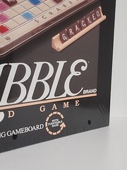Scrabble Crossword Game Deluxe Edition Turntable 4034 1989 Milton Bradley Sealed